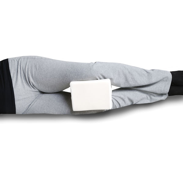 Support Plus Orthopedic Knee Pillow - Memory Foam Side Sleeper Cushion & Cover