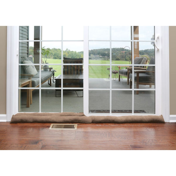 Product image for Home District Exclusive Sliding Door Draft Dodger - Weighted Patio Door Breeze Guard - 71.5' Long