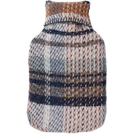 Recycled Tweed Hot Water Bottle Cover And Bottle