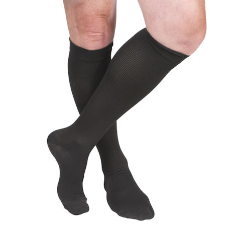 Support Plus® Men's Mild Compression Knee High Dress Socks