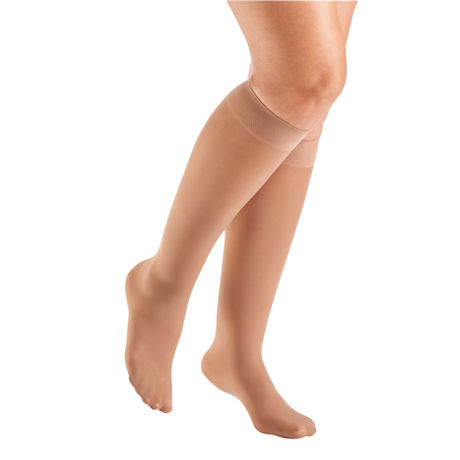 Support Plus® Women's Sheer Closed Toe Mild Compression Knee High Stockings