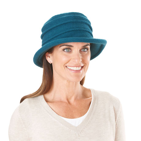 Packable Wool Knit Cloche Hat