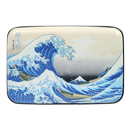 Fine Art Identity Protection RFID Wallet - Hokusai Great Wave