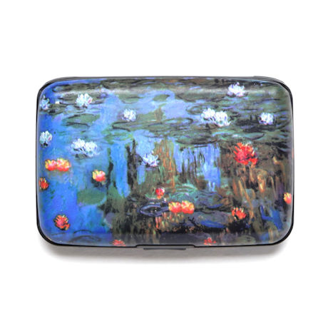 Fine Art Identity Protection RFID Wallet - Monet Water Lilies 2