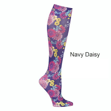 Berries Pattern Compression Socks For Women 3D Print Knee High Boot