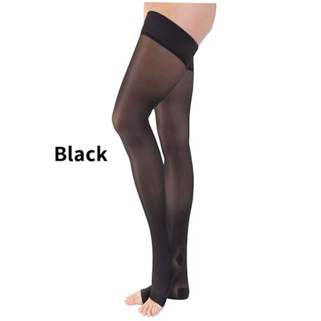 Jobst® Women's Ultrasheer Open Toe Moderate Compression Thigh High Stockings