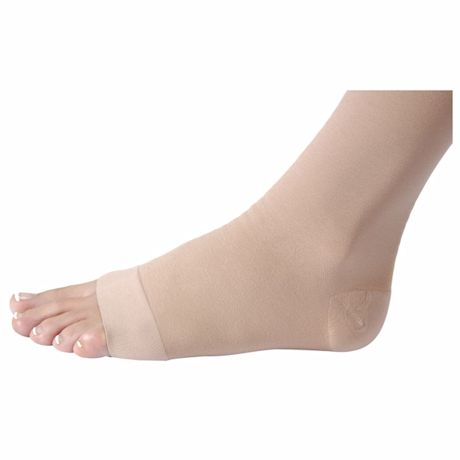 Jobst® Relief Women's Opaque Open Toe Firm Compression Thigh High Stockings