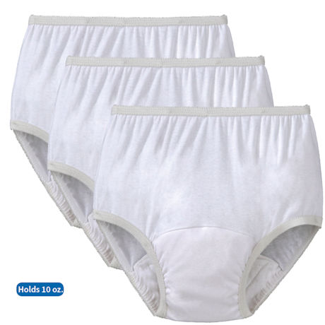 Reusable Incontinence Panties - set of 3, 10oz
