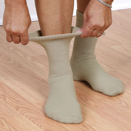 Buster Brown® Men's Non-Binding Diabetic Crew Socks-3 Pack
