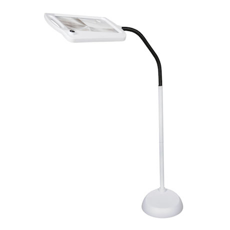 Magnifying Lamp 3X Magnifying LED Floor Lamp with Stand Illuminated Light Cold Light for Reading Medical Beauty 