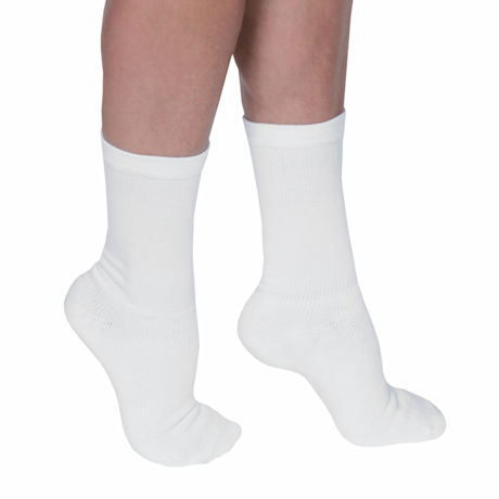 Support Plus® Coolmax Unisex Opaque Firm Compression Crew Socks