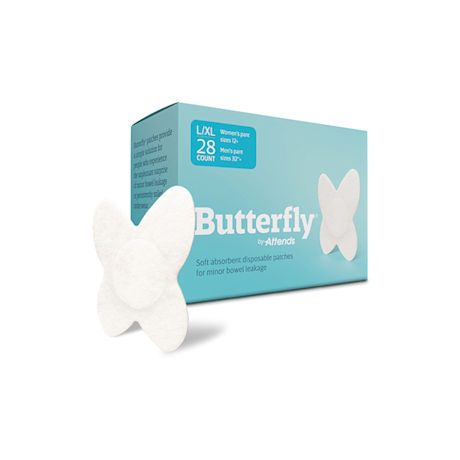 Attends® Butterfly Patches for Minor Bowel Leakage (28 count box)