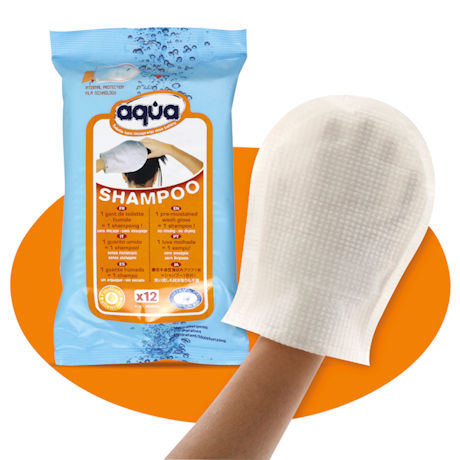 Aqua No Rinse Shampoo Gloves