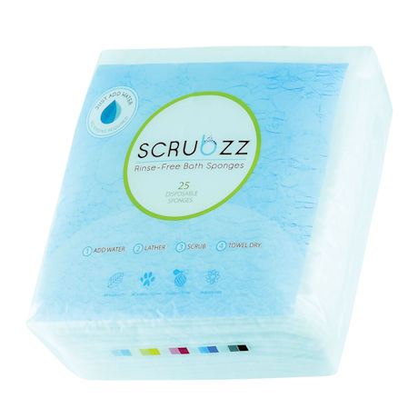 Scrubzz Rinse-Free Bath Sponges