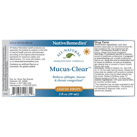 Mucus Clear™ Homeopathic Formula