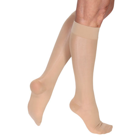 Support Plus® Premier Sheer Women's Wide Calf Mild Compression Knee High Stockings 