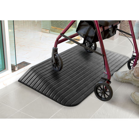 Rubber Threshold Ramp for Walkers