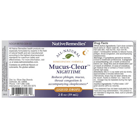 Mucus-Clear™ Nighttime Liquid Drops