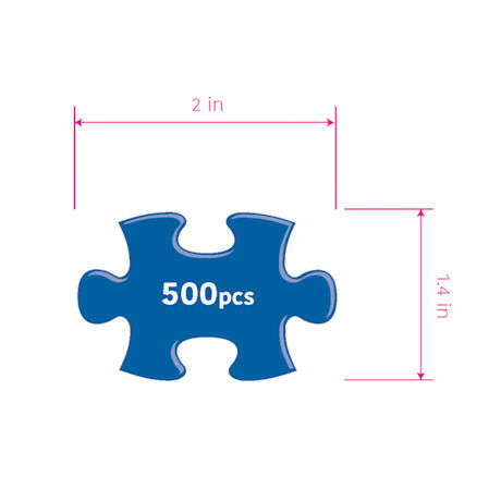 Large Piece 500-Piece Puzzles