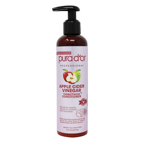 Pura d'or Hair Apple Cider Vinegar Thin2Thick™ Shampoo & Conditioner 8 oz.