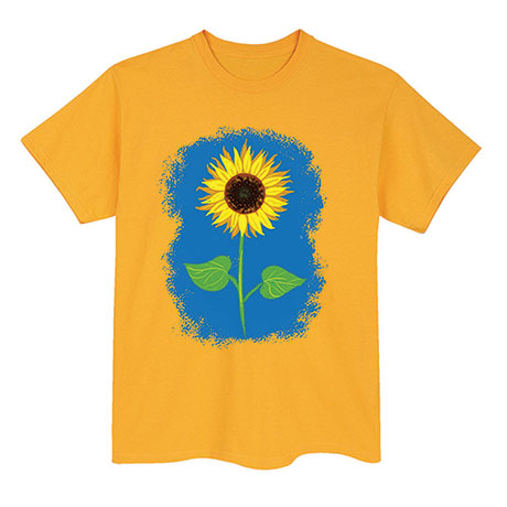 Sunflower on Yellow T-Shirt