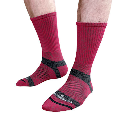 Incrediwear® Unisex for Circulation & Swelling Crew Length Trek Socks
