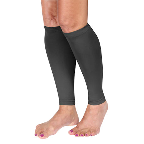 Women's Moderate Compression Knee High Calf Sleeves, Available in Black, Beige, White