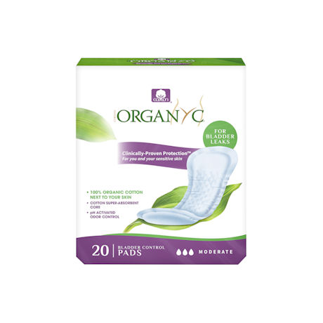 Organyc Cotton Protective Pads - Moderate protection, up to 19.4 oz., 20 count