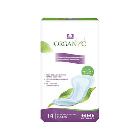 Organyc Cotton Protective Pads - Ultimate Protection, up to 44 oz., 14 Count