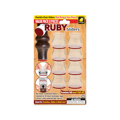 Ruby Sliders™ Furniture Protectors - Set of 8