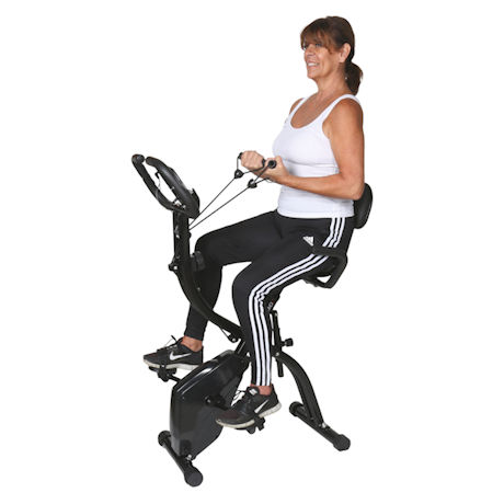 Recumbent Bike with Resistance Bands