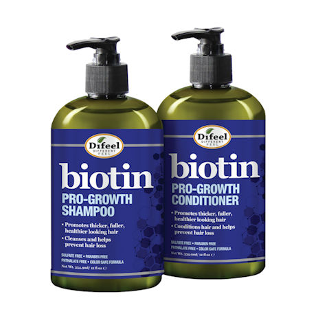 Biotin Pro-Growth Shampoo and Conditioner - 2 Pack