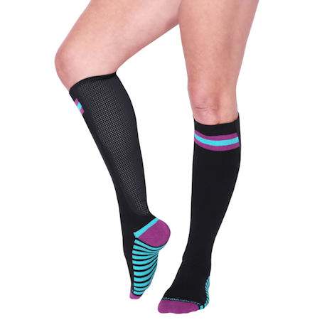 Xpandasox Women's Regular Calf/Wide Calf Knee High Length Socks