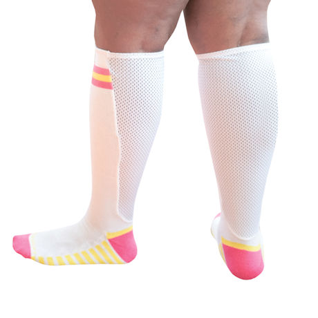 Xpandasox Women's Regular Calf/Wide Calf Knee High Length Socks