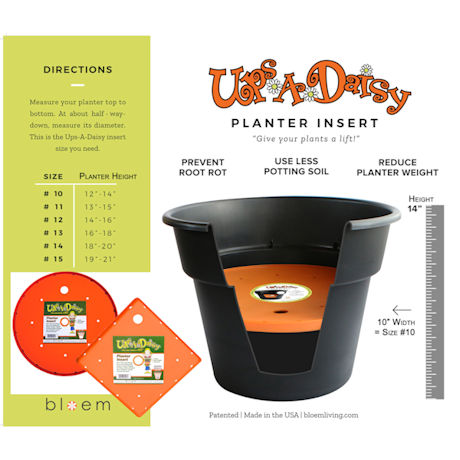 Ups-A-Daisy 12",14", or 16" Potted Plant Insert