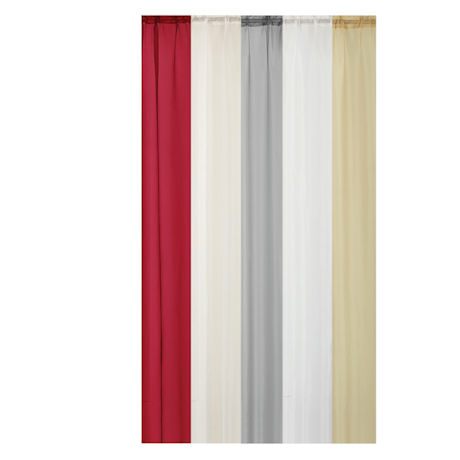Solid Voile Panel Pair 