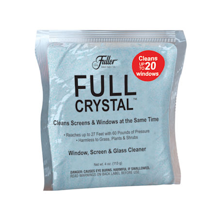 Full Crystal Window Cleaning Kit, Exterior Home Cleaning Kit, and Refill Bags