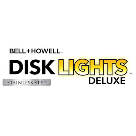 Bell & Howell Solar Outdoor Disk Lights - Set of 4