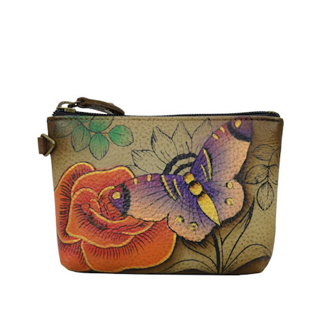 Anna by Anuschka Zip-Top Leather Pouch