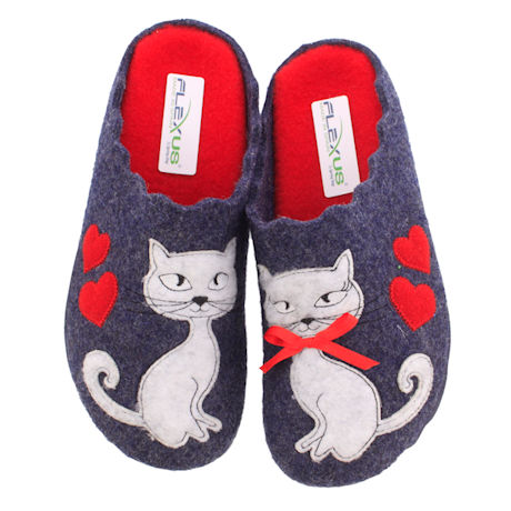 Wool Kitty Slippers