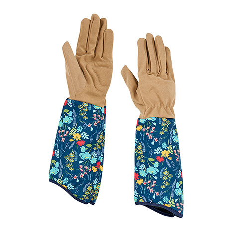 Garden Gloves with Cut-Resistant Arm Protectors - 1 Pair