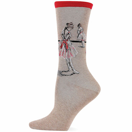 Colorful Fine Art Socks - Degas - Dancer
