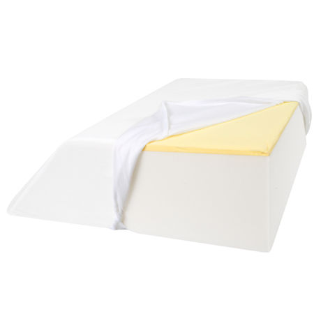 Support Plus Elevated Leg Wedge Pillow - Memory Foam Cushion & Cover - 17" Wide