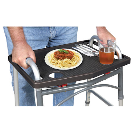 Walker Tray with Non-Slip Mat