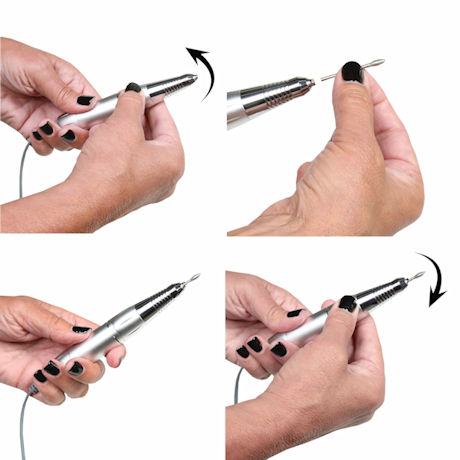 Support Plus® Portable Recharageable Electric Manicure/Pedicure Set