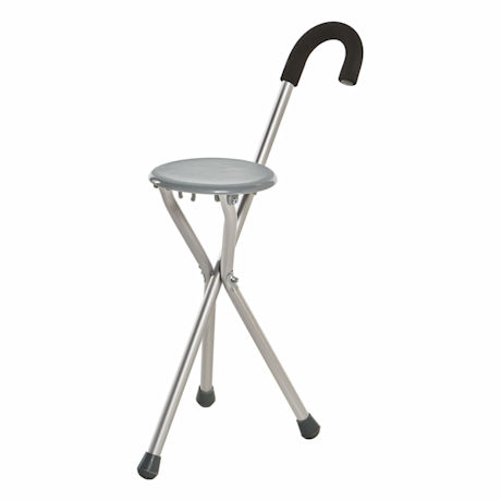Portable Seat with Cane