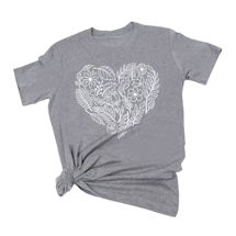 Alternate image for Floral Heart T-Shirts