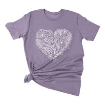 Alternate image for Floral Heart T-Shirts