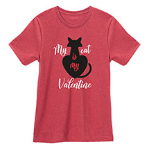 Alternate image My Cat Is My Valentine T-Shirts