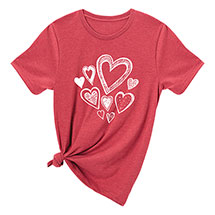 Alternate image Valentines Hearts T-Shirts